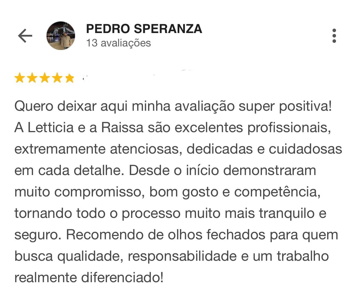 Depoimento Pedro Speranza